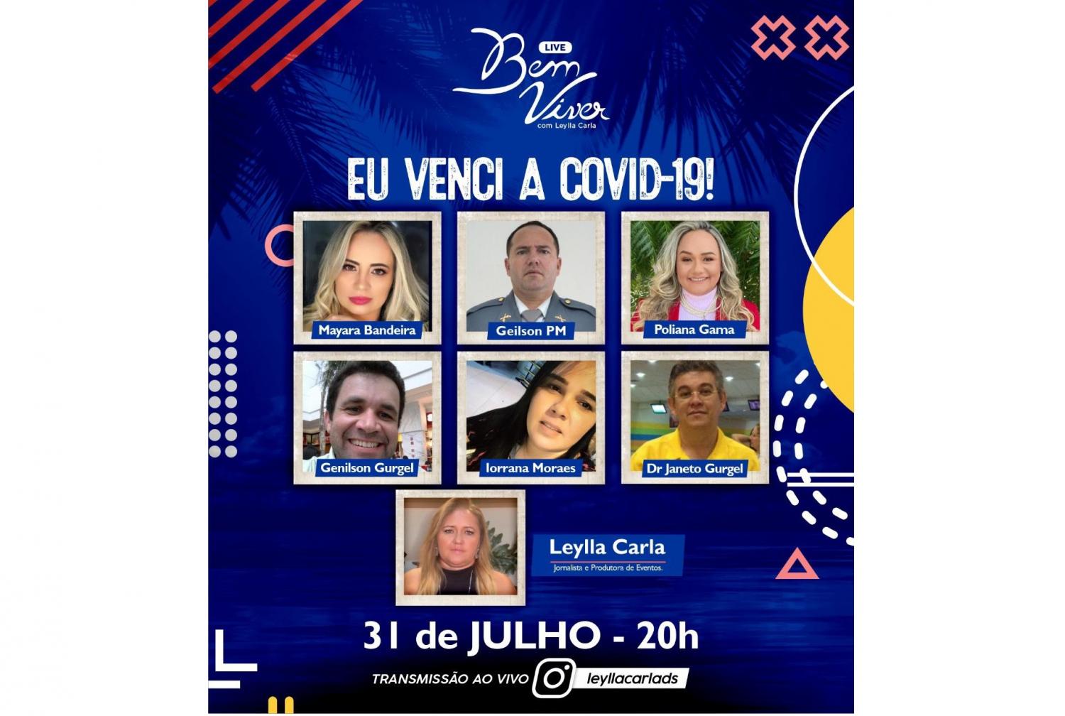 Eu venci a COVID-19, Live contará desafios enfrentados no tratamento da covid-19 em Apodi