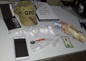 GTO de Apodi prende homem com tornozeleira acusado de Tráfico de drogas