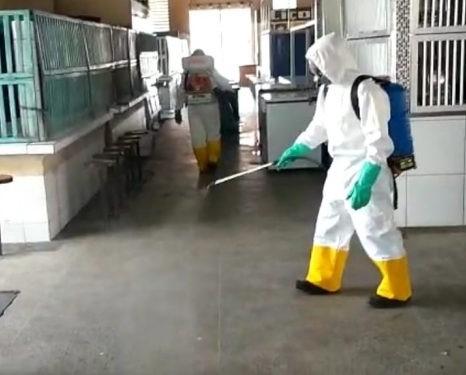 Mercados públicos de Mossoró passam por desinfecção do seu ambiente para prevenção a Covid-19