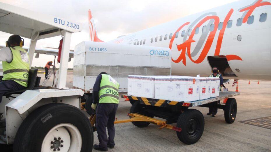 Carregamento com 149.050 mil doses de vacinas chega ao RN