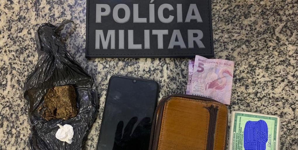 Polícia Militar prende suspeito portando cocaína e maconha no Bairro Sumaré em Mossoró