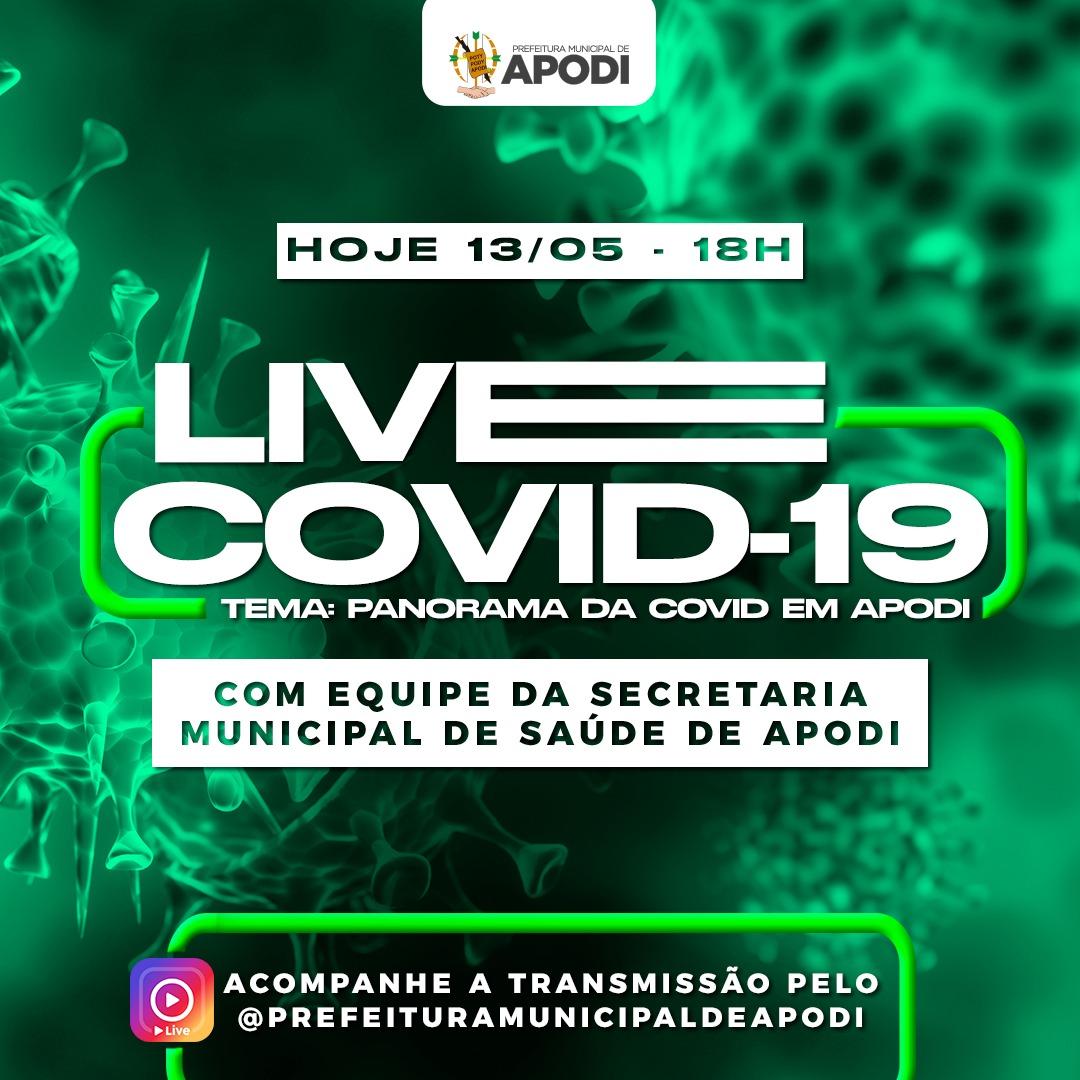 Live da prefeitura municipal de Apodi sobre a atual situação da covid-19 na cidade