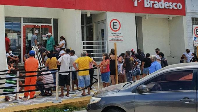 MP pede indenização de R$ 250 mil a agência do Bradesco por gerar aglomerações em Mossoró