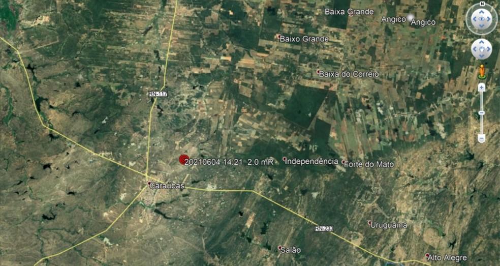 Município do RN registra dois tremores de terra