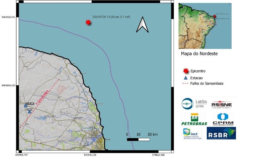 Laboratório registra mais um tremor de terra no Rio Grande do Norte