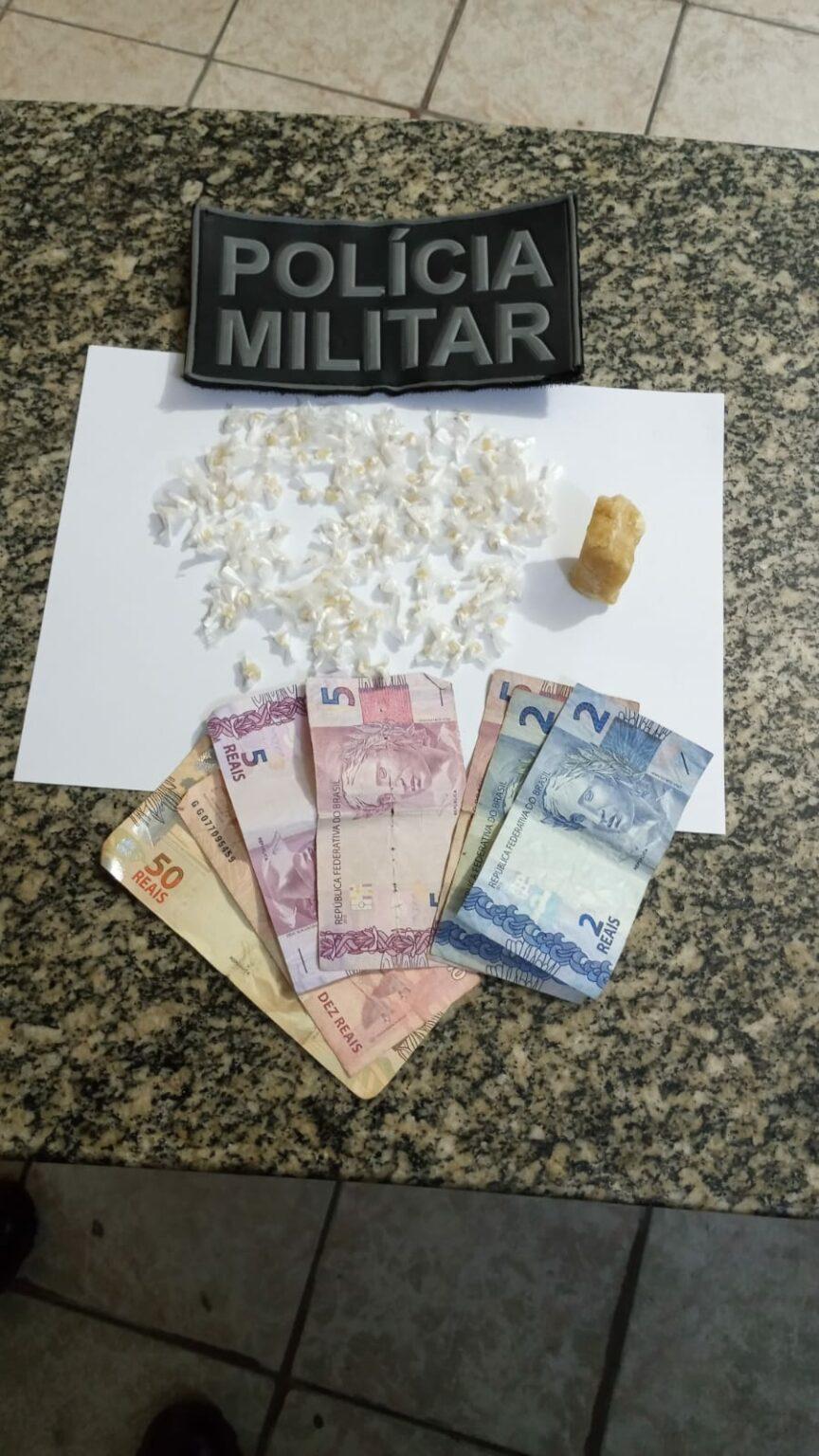 PM de Apodi prende mulher com 126 pedras de Crack na Baixa do Caic