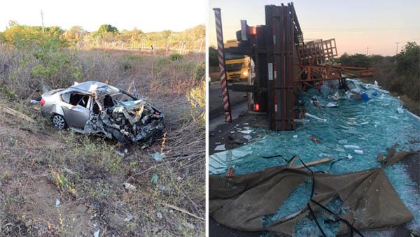 Acidente com vítima fatal é registrado na BR-304, próximo a Mossoró, na manhã desta Sexta (13)