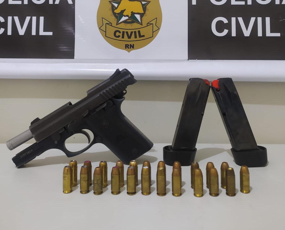 Polícia Civil prende homem por posse ilegal de arma de fogo em Mossoró