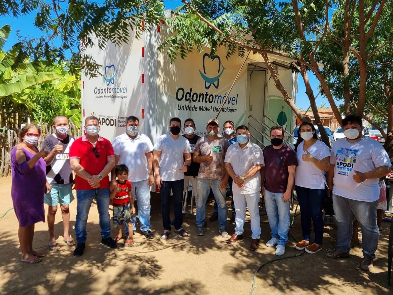 Prefeitura de Apodi estacionou o Odontomóvel no Acampamento Santa Catarina nesta Quarta(18)
