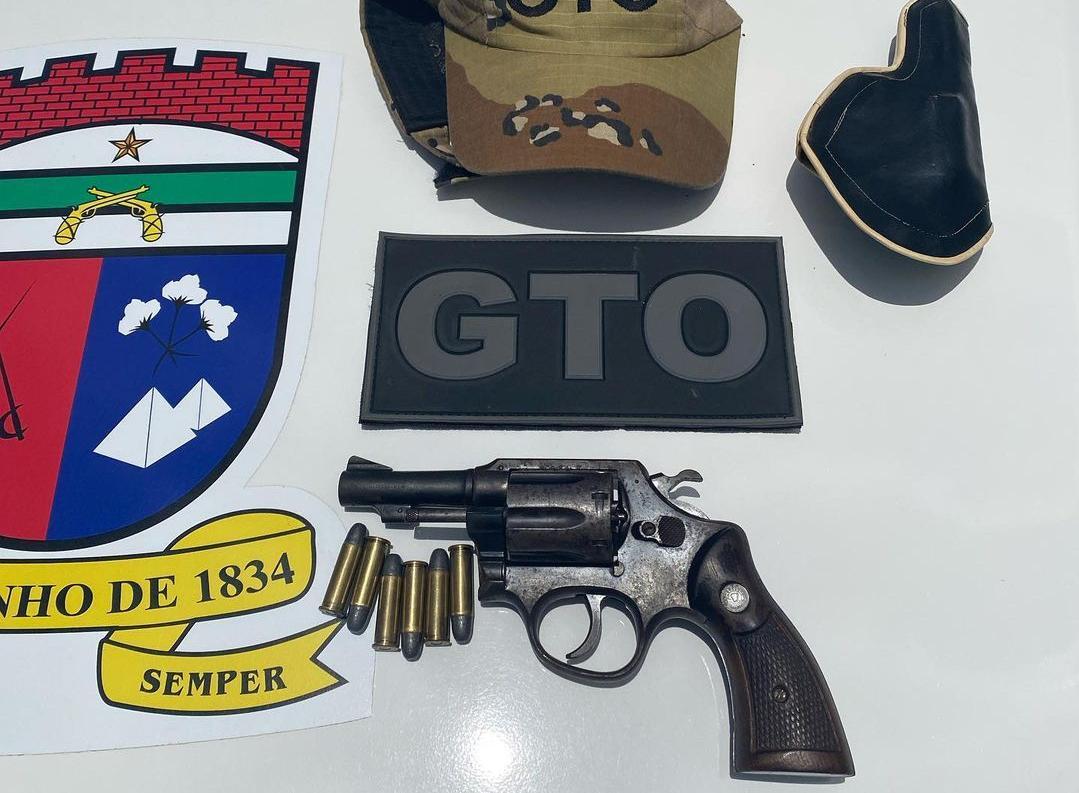 GTO de Apodi prende homem por porte ilegal de arma de fogo neste Domingo(24)