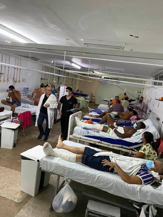 Médico compara hospital do RN a “praça de guerra” ao postar foto de leitos sem divisórias