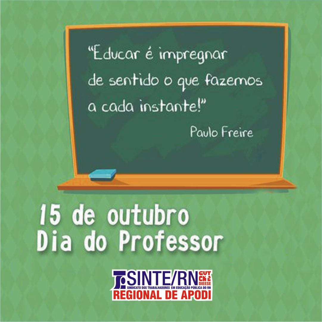 Mensagem do SINTER/RN em homenagem ao dia do professor