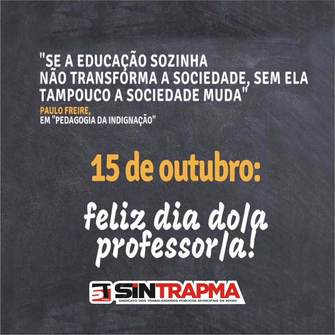Mensagem do SINTRAPMA em homenagem ao dia do professor