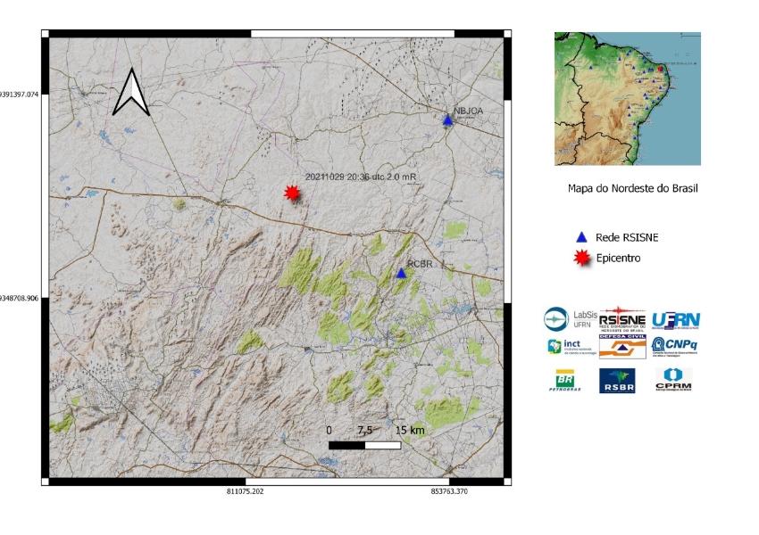Tremor de terra é sentido por moradores no município de Lajes no RN