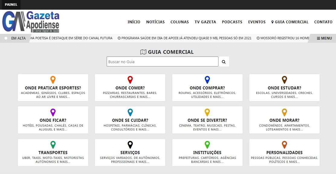 Confira a nova promoção para anúncios no Guia Comercial do Portal Gazeta Apodiense