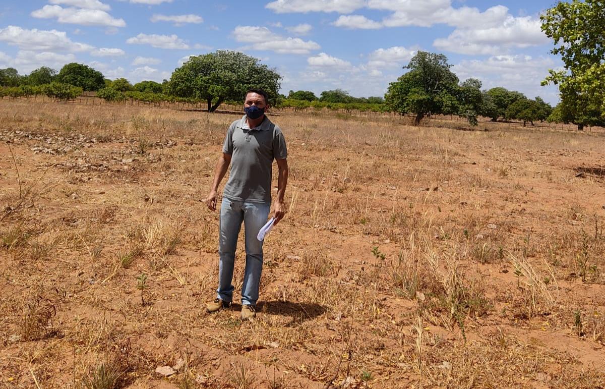 Prefeitura de Caraúbas vistoria terreno para instalação de usina de energia solar