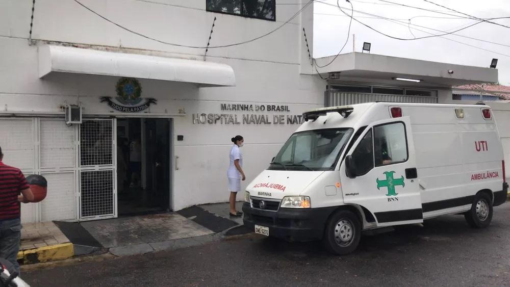 Incêndio atinge laboratório do Hospital Naval e pacientes são transferidos para outra unidade em Natal