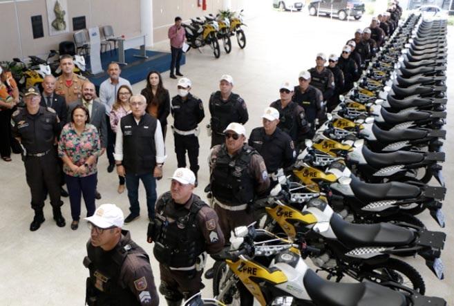 PMRN recebe mais 30 motocicletas para o policiamento rodoviário