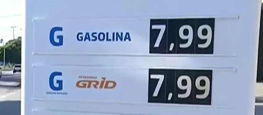 Postos de Natal aumentam preço do litro de gasolina para até R$ 7,99