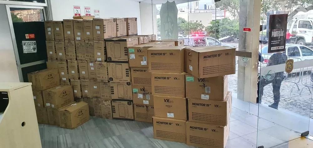 PMRN recupera 114 computadores comprados pela Seap e furtados antes da entrega
