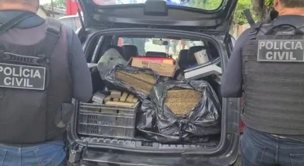 Polícia Civil apreende mais de 150 kg de maconha e prende suspeito de tráfico na Zona Sul de Natal-RN