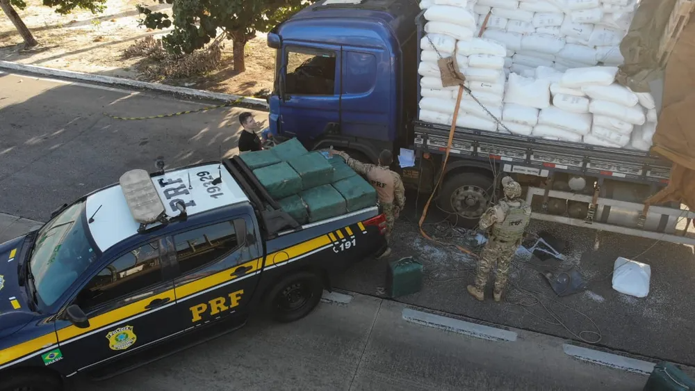 Carga de 1,2 tonelada de cocaína apreendida no RN saiu da Bolívia e era levada para Porto de Natal, diz PRF