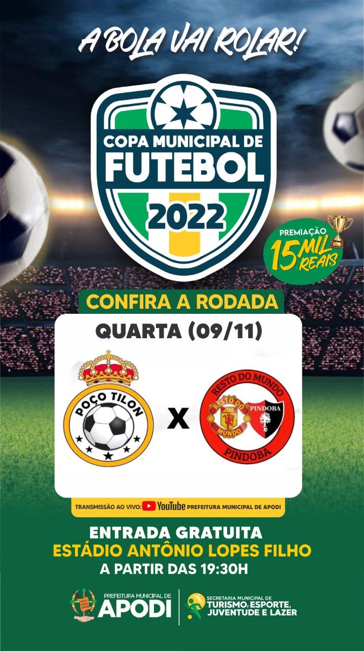 Confira os resultados da segunda rodada da XXV Copa Municipal de Futebol realizada nesta Quarta(09) em Apodi