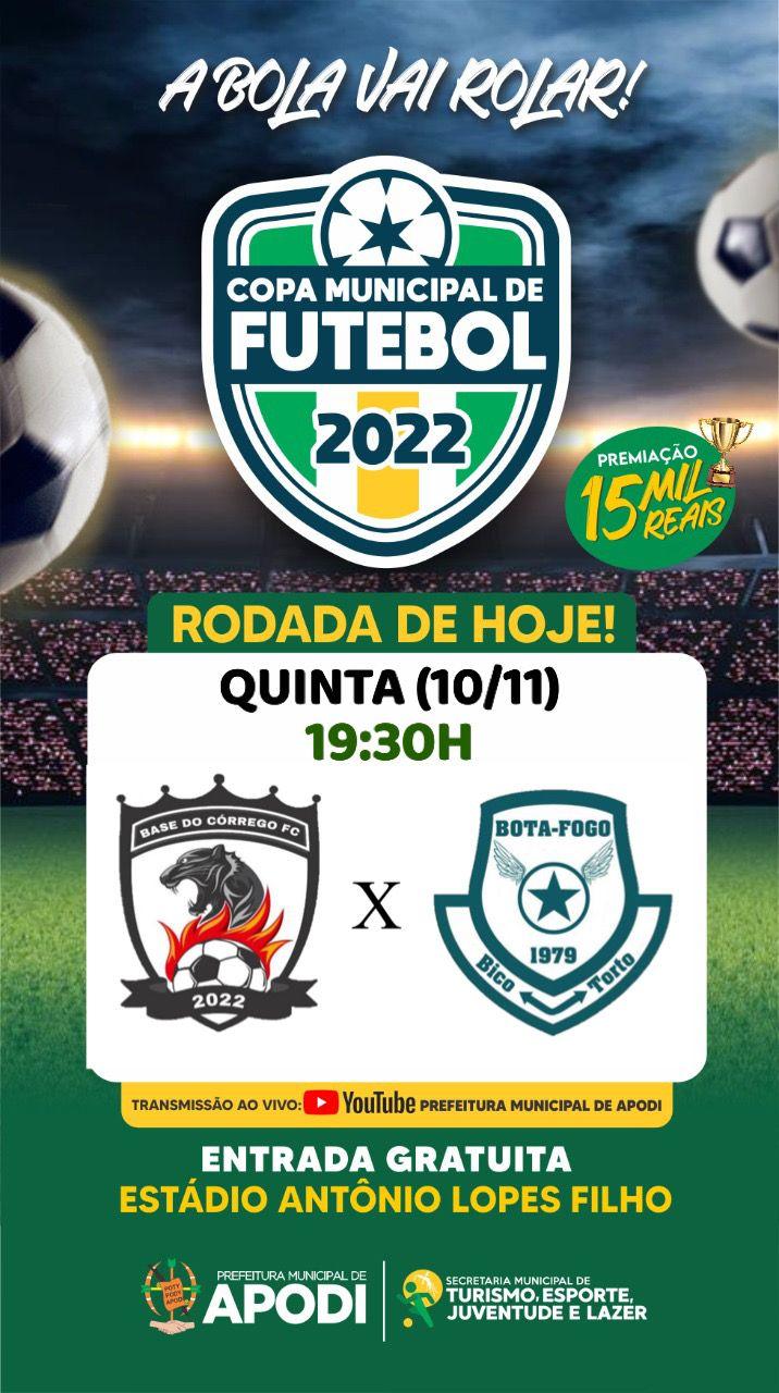 Terceira rodada da XXV Copa Municipal de Futebol será realizada nesta Quinta(10) em Apodi