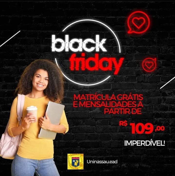 UNINASSAU lança oferta de Black Friday para diversos cursos de graduação em Apodi, Pau dos Ferros e Patu