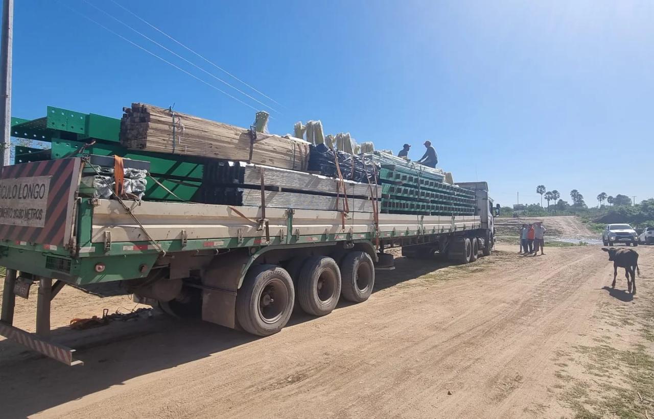 Estrutura da Ponte de Concreto e Aço para o Vale do Apodi já está na cidade e obra deve ser entregue ainda em 2022