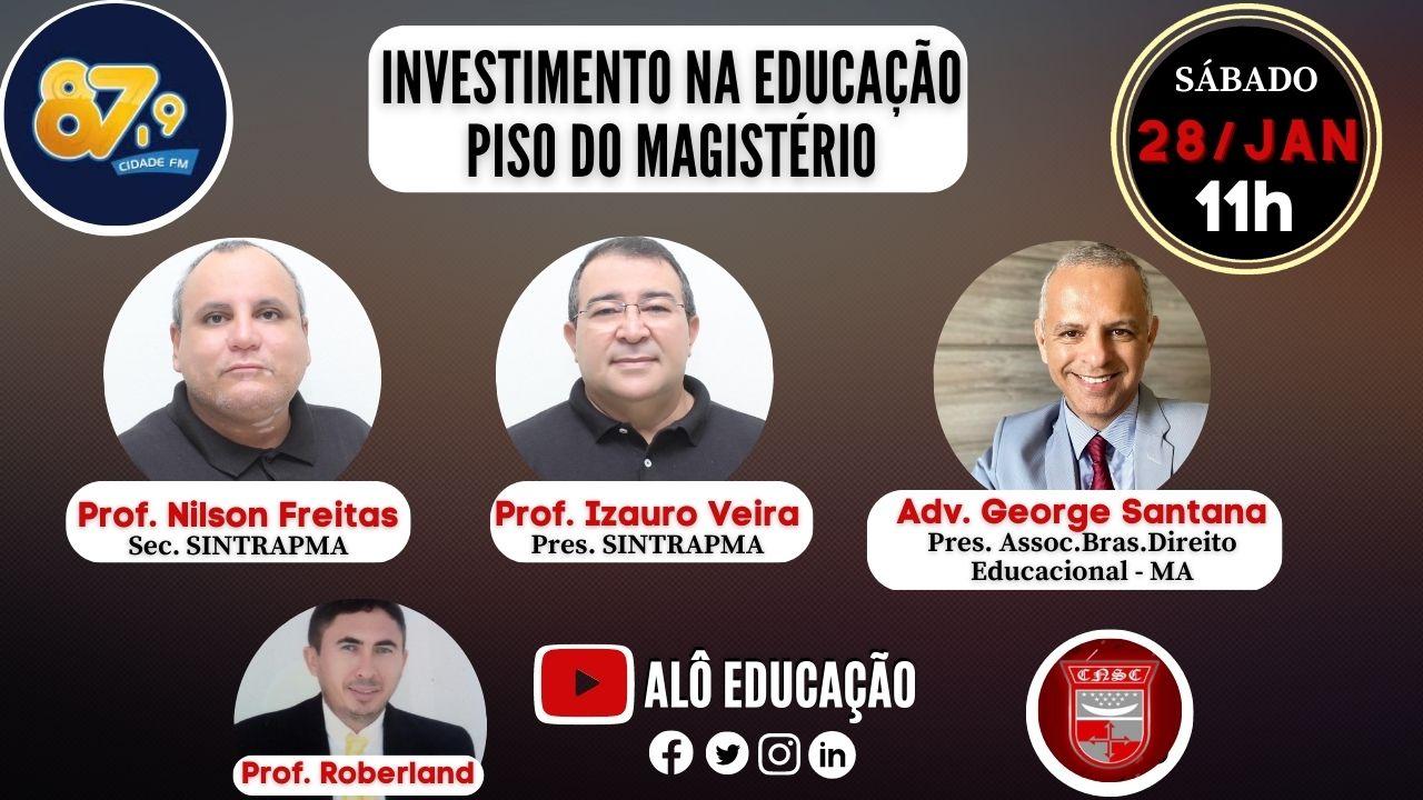 Programa Alô Educação da Rádio Cidade discute pautas junto ao SINTRAPMA e demais autoridades neste Sábado(28)