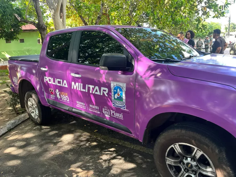 PM do Piauí usará viatura lilás em casos de violência contra a mulher: 'todos vão saber que é um agressor'