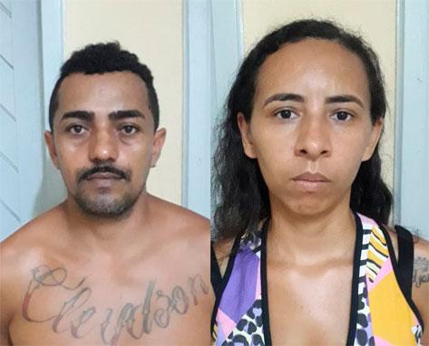 Casal é preso pela Polícia Militar em Mossoró suspeito de envolvimento com o tráfico de drogas