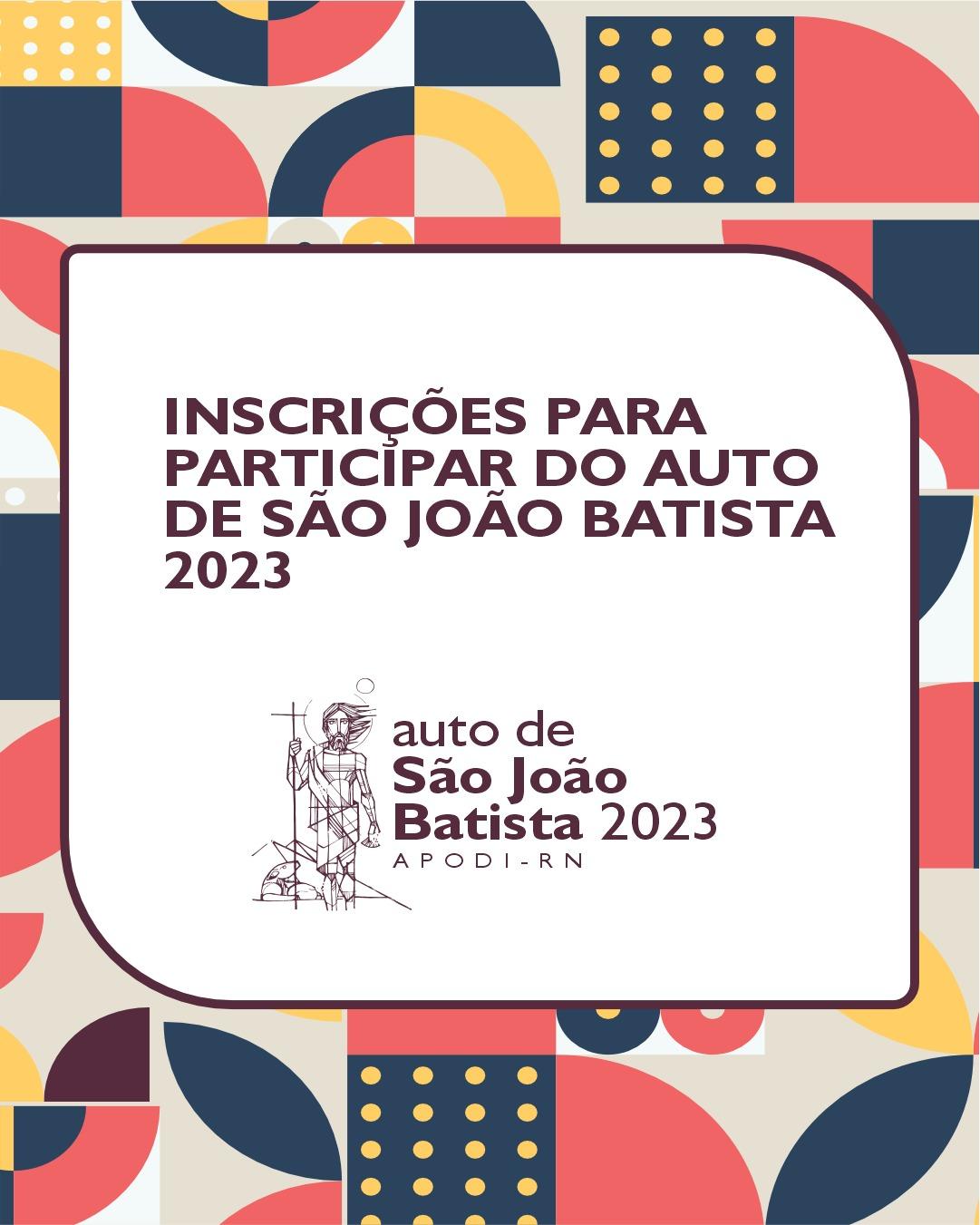 Inscrições para oficinas preparatórias do Auto de São João Batista iniciam nesta Segunda(03) em Apodi