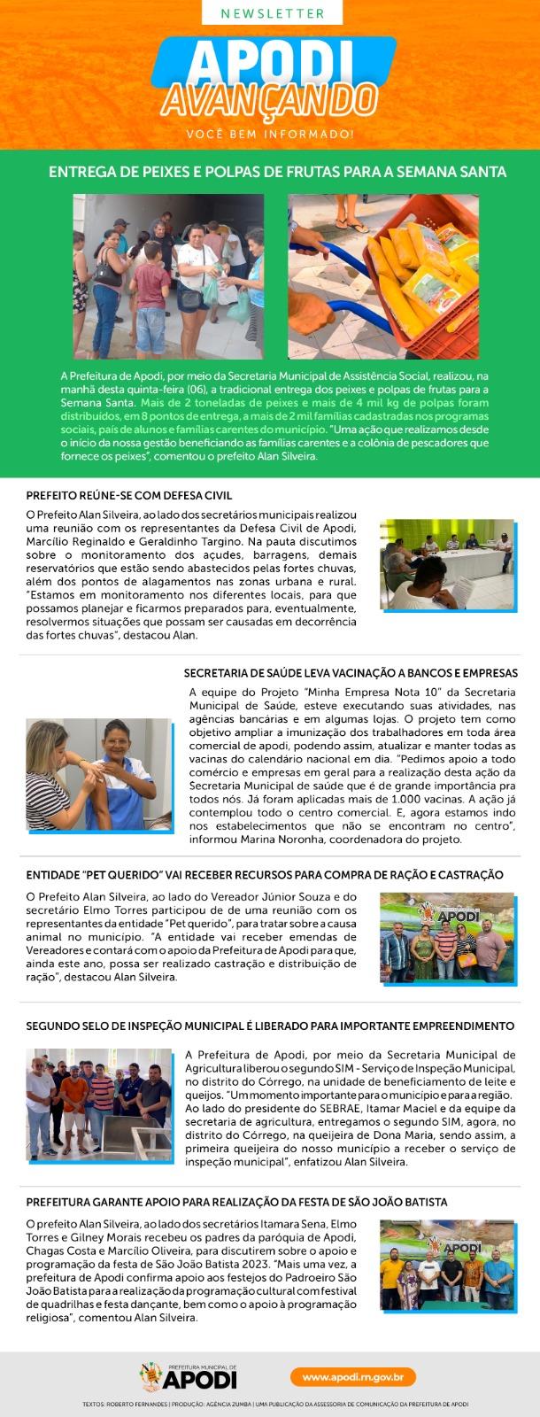 Confira a Newsletter desta semana da Prefeitura de Apodi