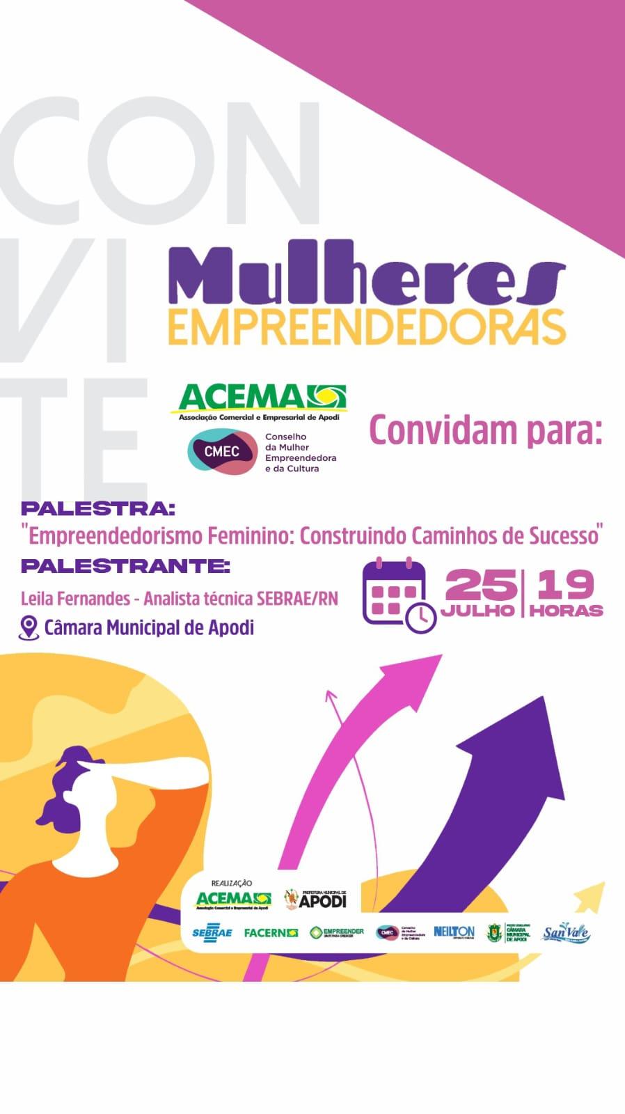 ACEMA promove evento de empreendedorismo feminino do Projeto Mulheres Empreendedoras