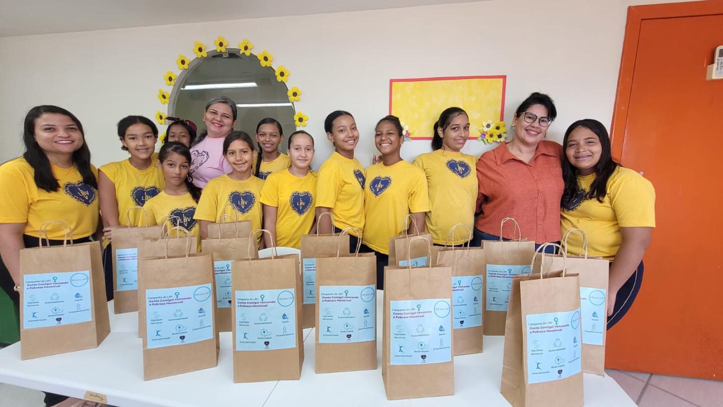 LBV intensifica ação humanitária em prol da igualdade de gênero e oferta itens de higiene íntima para pessoas em situação de pobreza