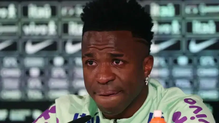 Vini Jr chora ao falar sobre luta antirracista: “Se fosse só por mim, teria desistido”