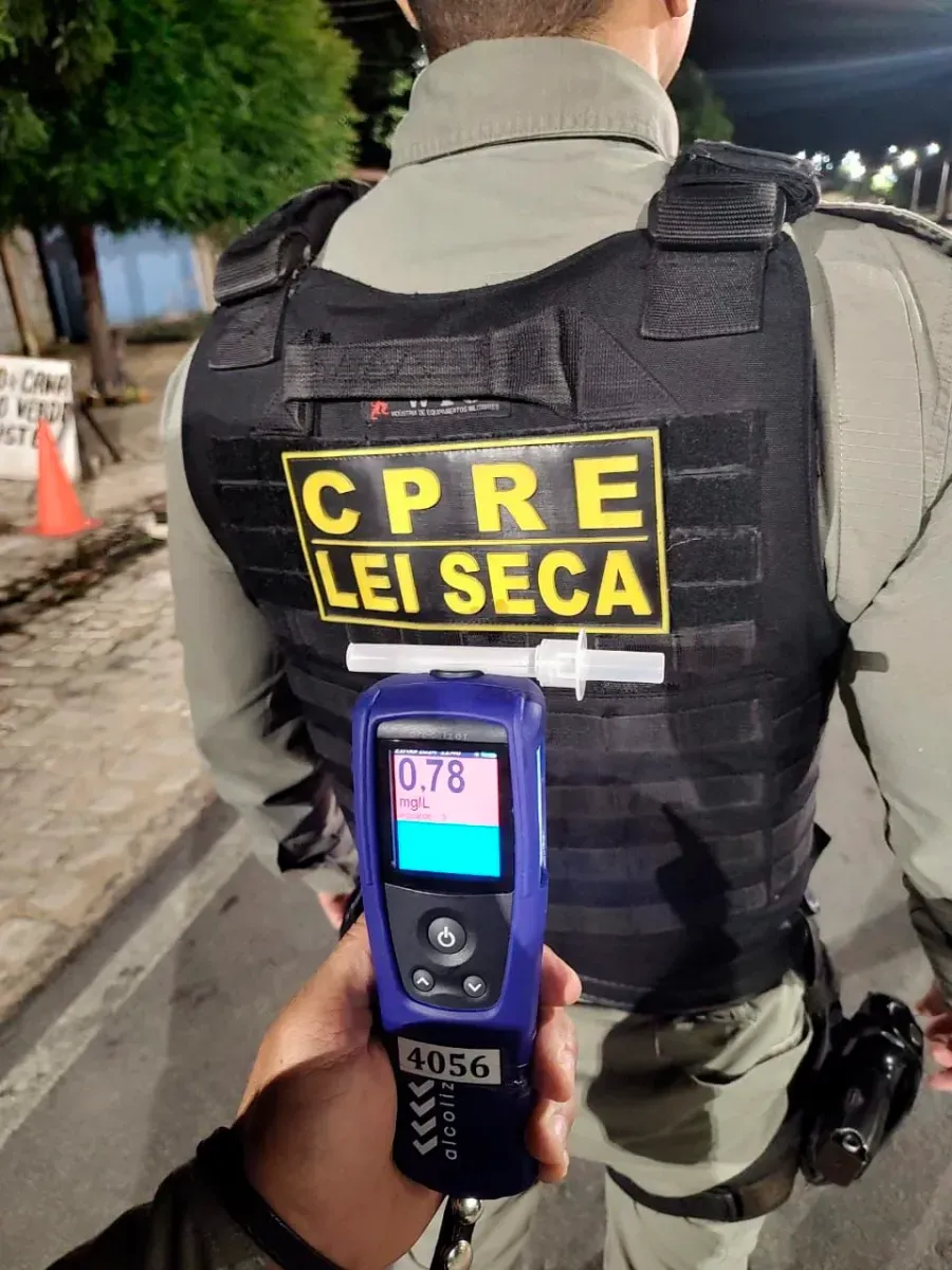 CPRE autua 20 motoristas por embriaguez ao volante em Assú e Mossoró, no neste Sábado (22) e neste Domingo (23)
