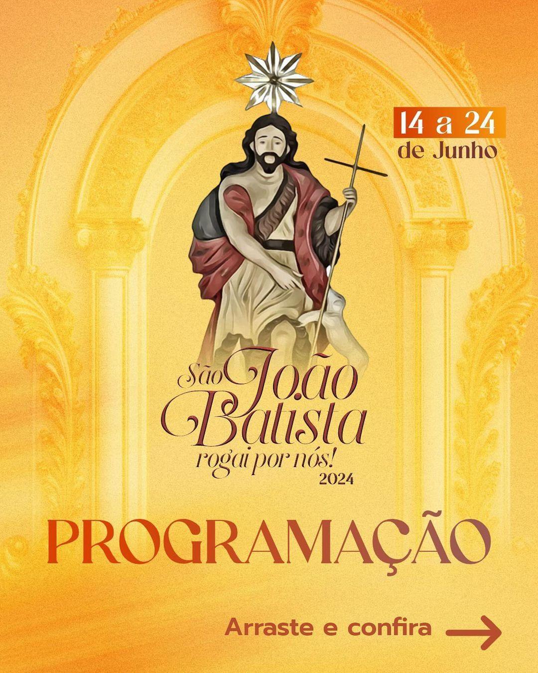 Festejos de São João Batista iniciam nesta Sexta (14) em Apodi com 10 Dias de Comemorações