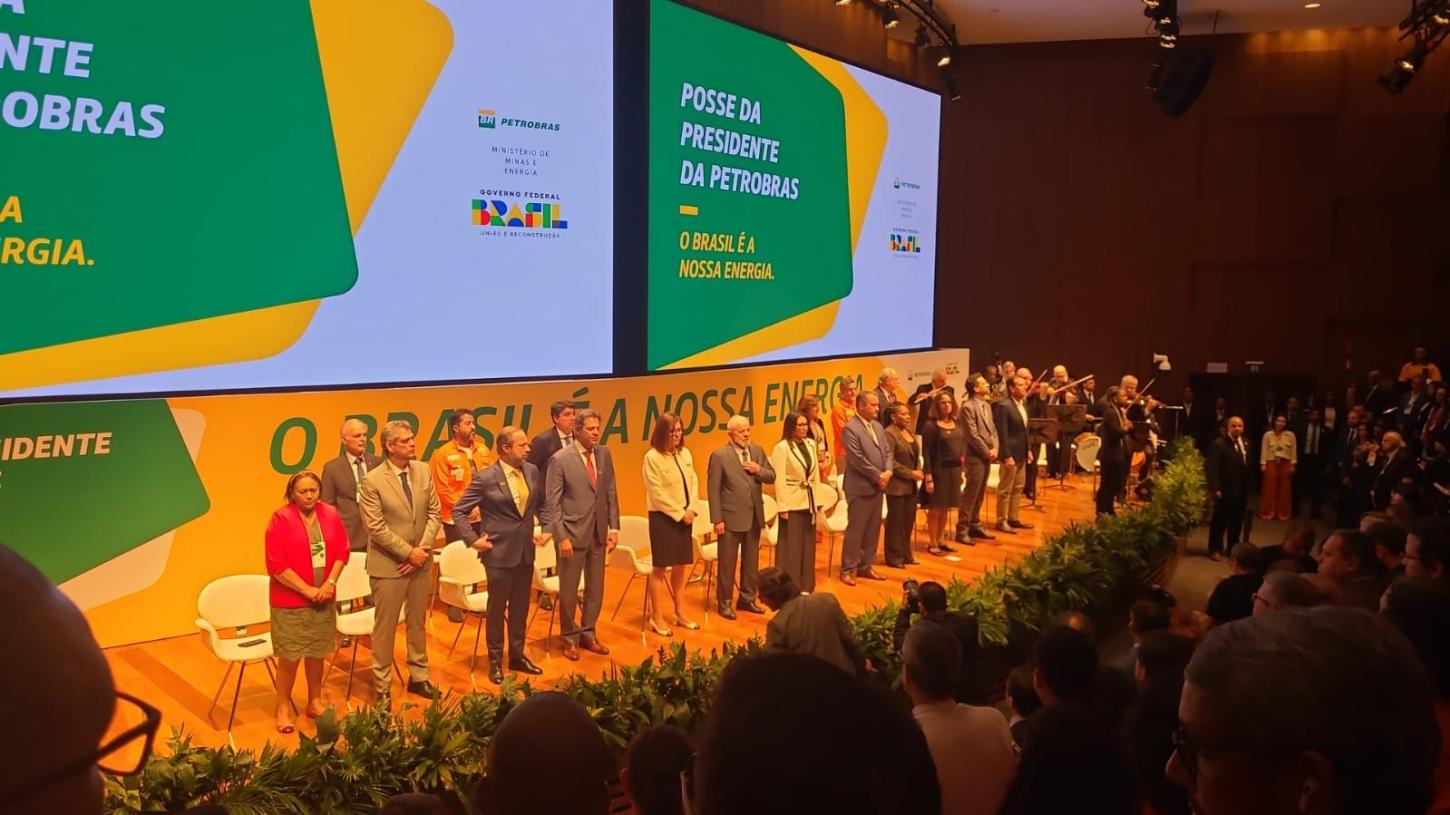 Governadora Fátima Bezerra participa da posse de Magda Chambriard como nova presidente da Petrobras