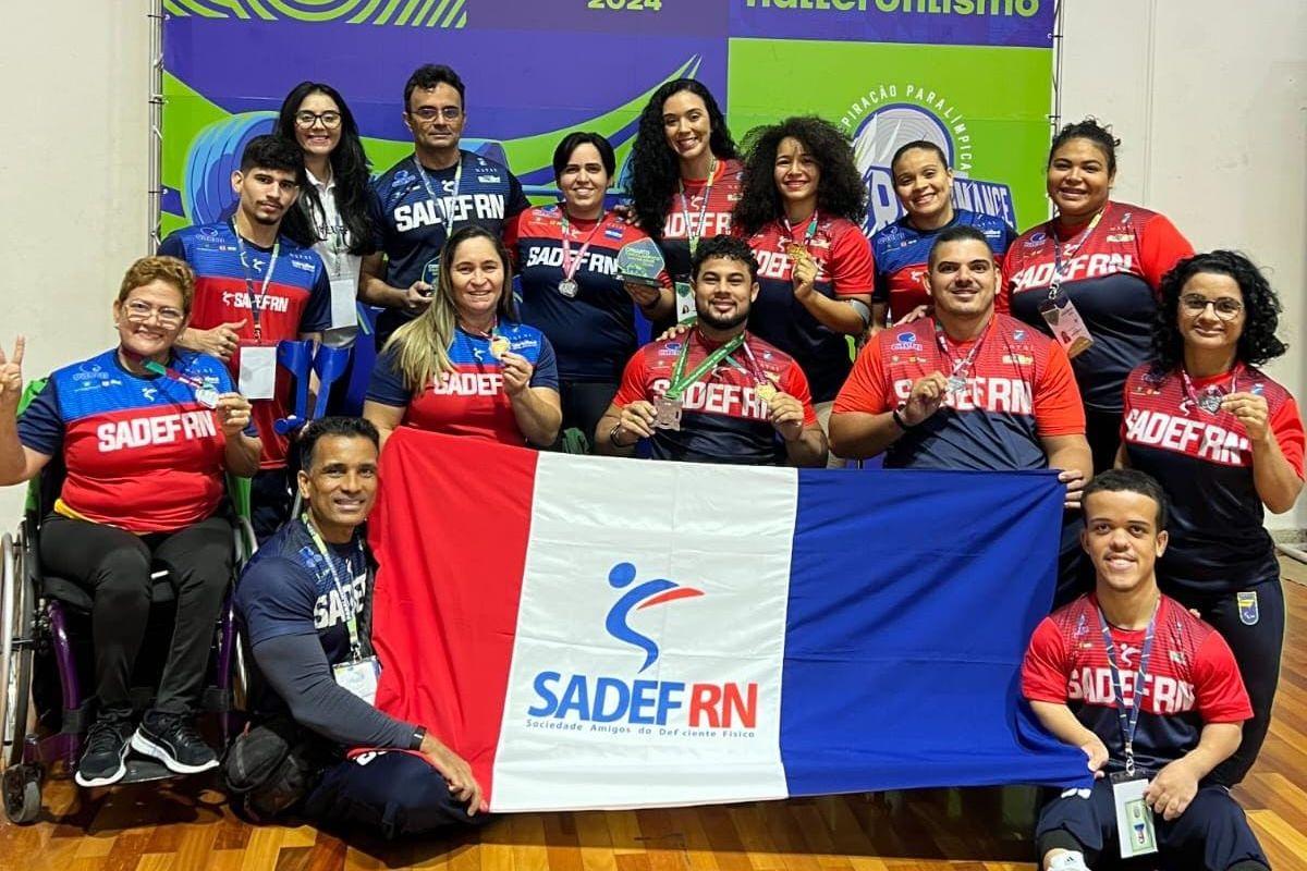 Atletas da Sadef do RN brilham na segunda etapa do Circuito Paralímpico de Halterofilismo em São Paulo