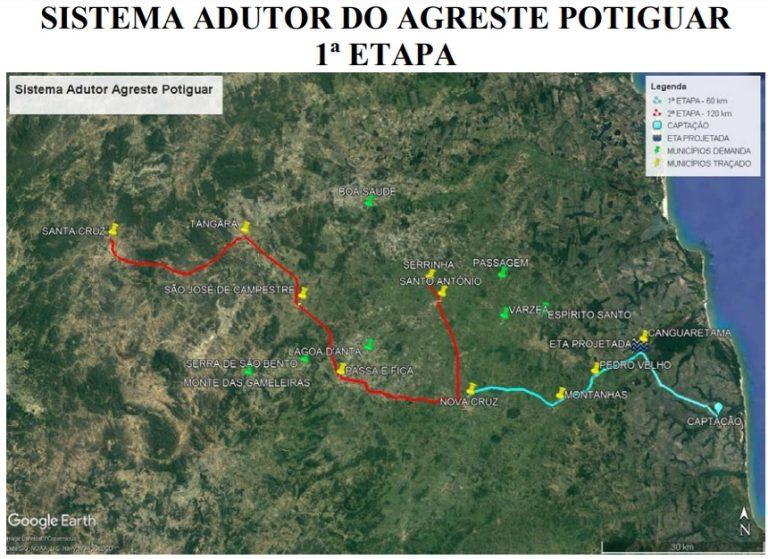Sistema Adutor do Agreste Potiguar trará segurança hídrica para 38 municípios