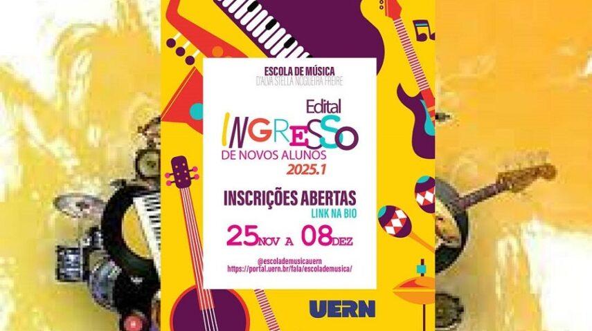 Escola de Música da UERN abre inscrições para novos alunos