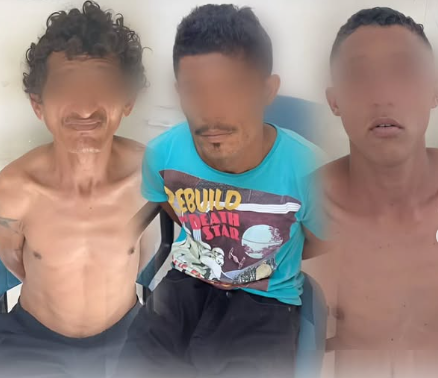 Três homens são presos por furto qualificado em loja de Pau dos Ferros