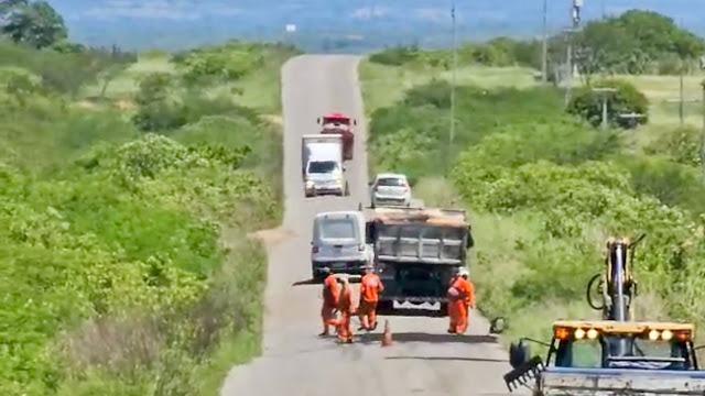 Rodovias de Apodi passam por recuperação com operação tapa-buracos