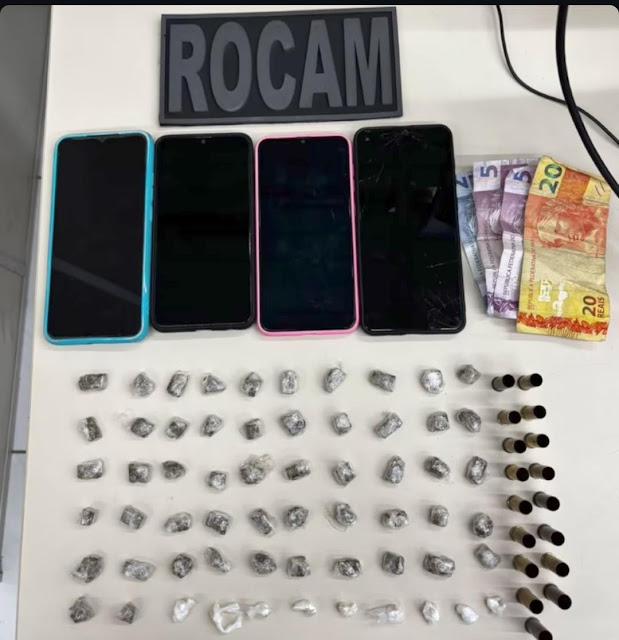 Trio é preso por tráfico de drogas no bairro Belo Horizonte em Mossoró