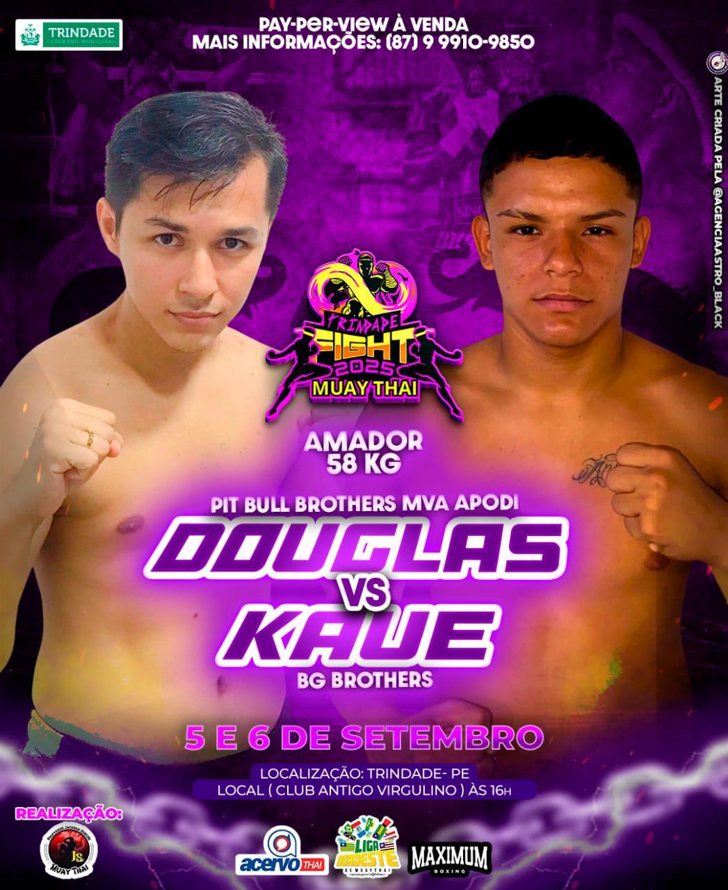 Atleta apodiense participará do evento de Muay Thai Trindade Fight 2025