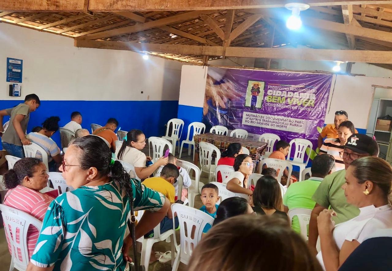 Mutirões de cidadania atendem mulheres trabalhadoras rurais no RN