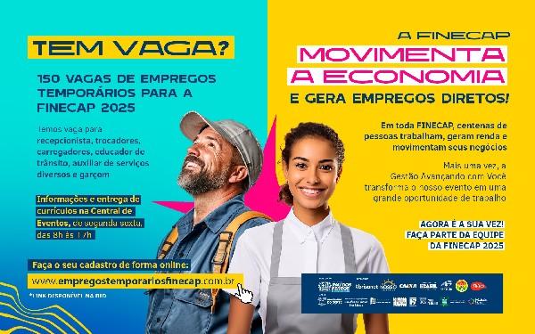 Prefeitura de Pau dos Ferros abre mais de 150 vagas temporárias para a FINECAP 2025